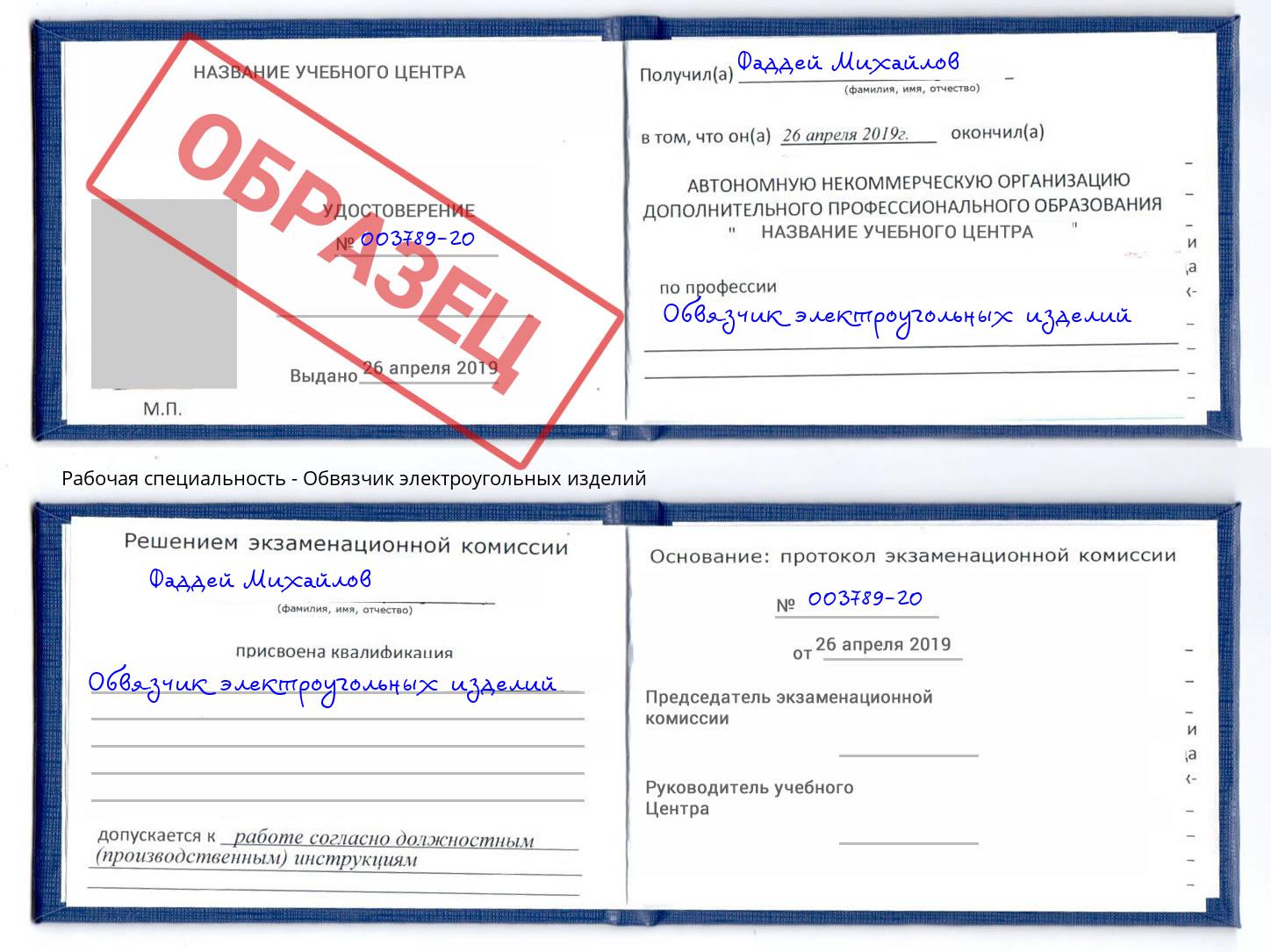 Обвязчик электроугольных изделий Кириши